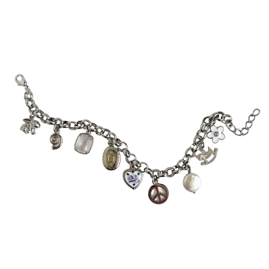 Marlow Silver Charm Bracelet