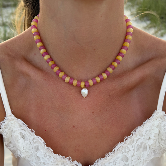 Pink Lemonade Necklace