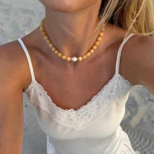 Honey Peach Necklace