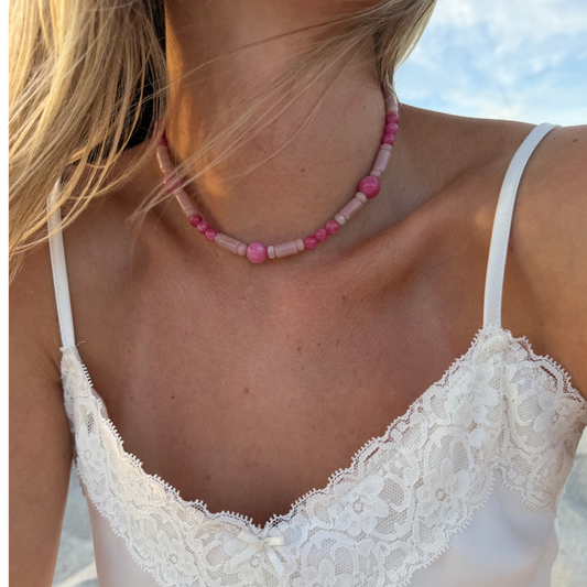 Raspberry Gelato Necklace