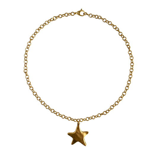Antiqued Star Necklace