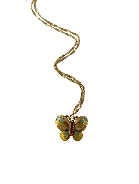 Butterfly Pendant Necklace