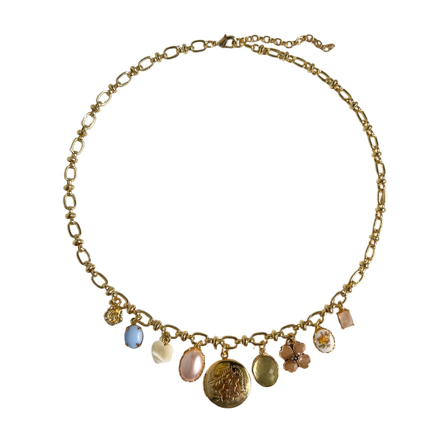 Luisa Vintage Charm Necklace