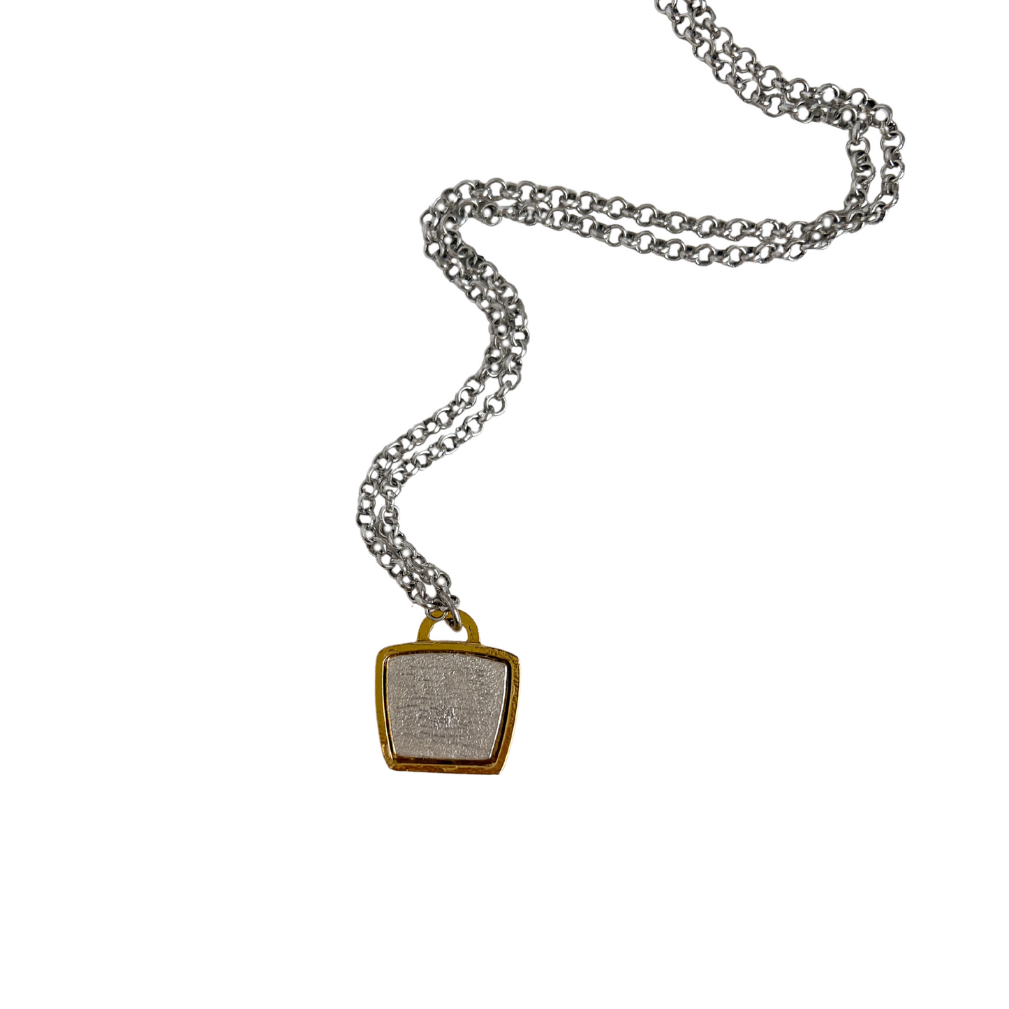 Mixed Metal Heart Necklace