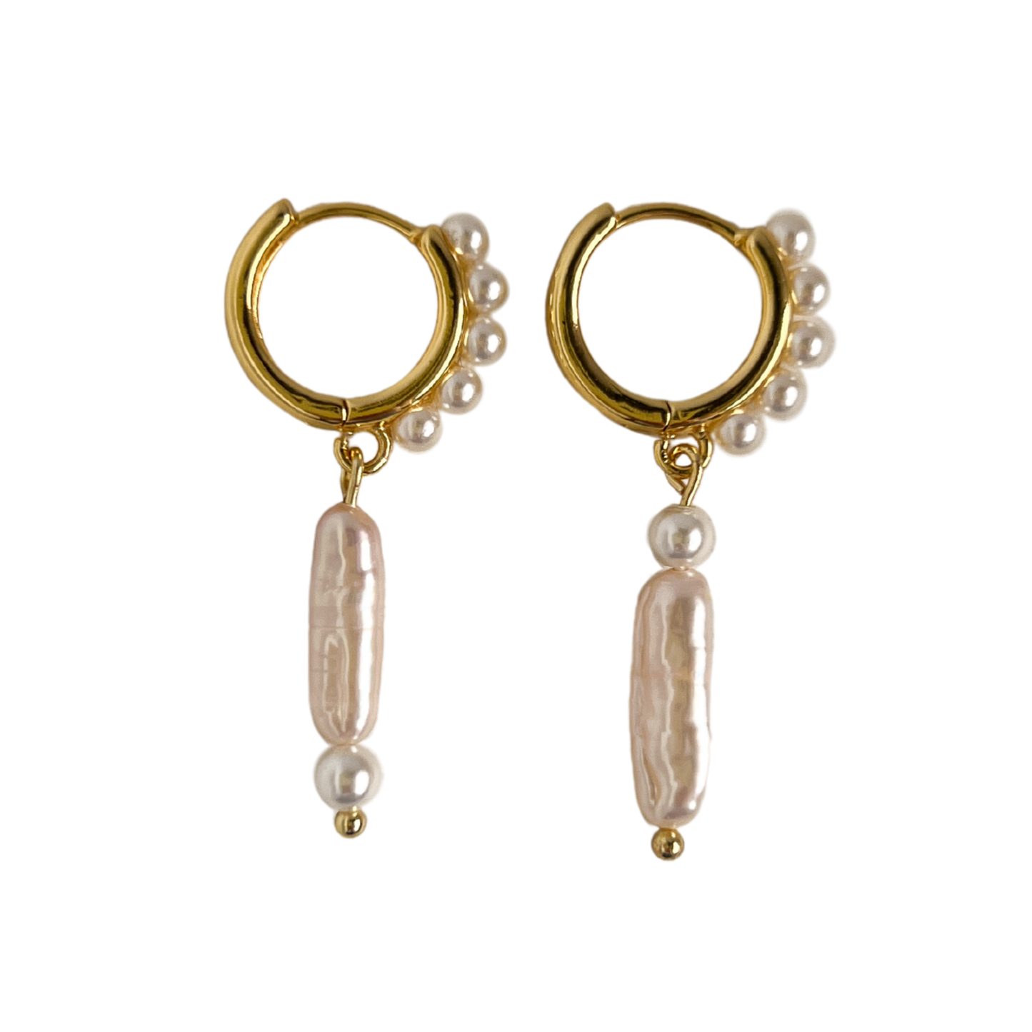 Emery Pearl Hoops
