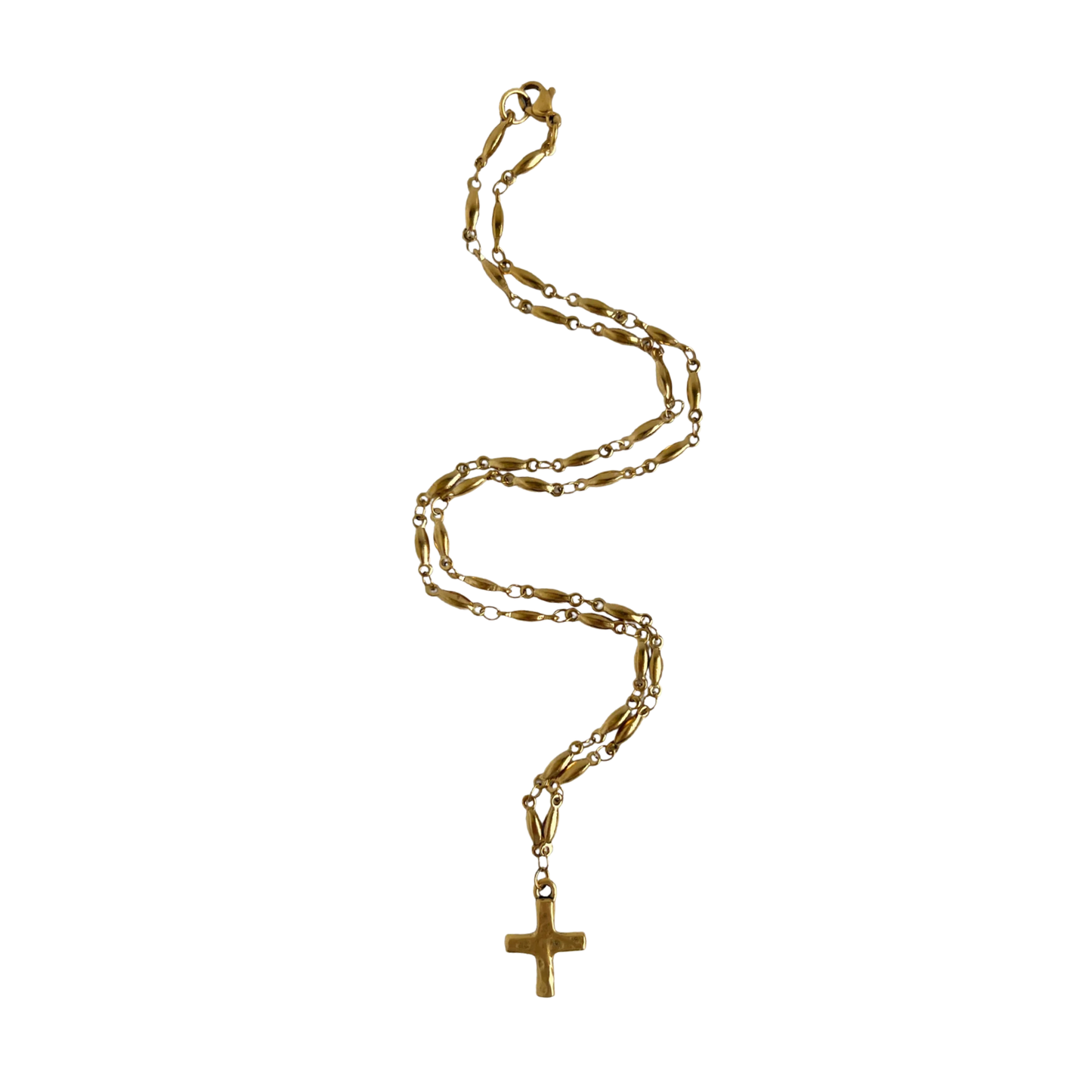 Antiqued Cross Necklace