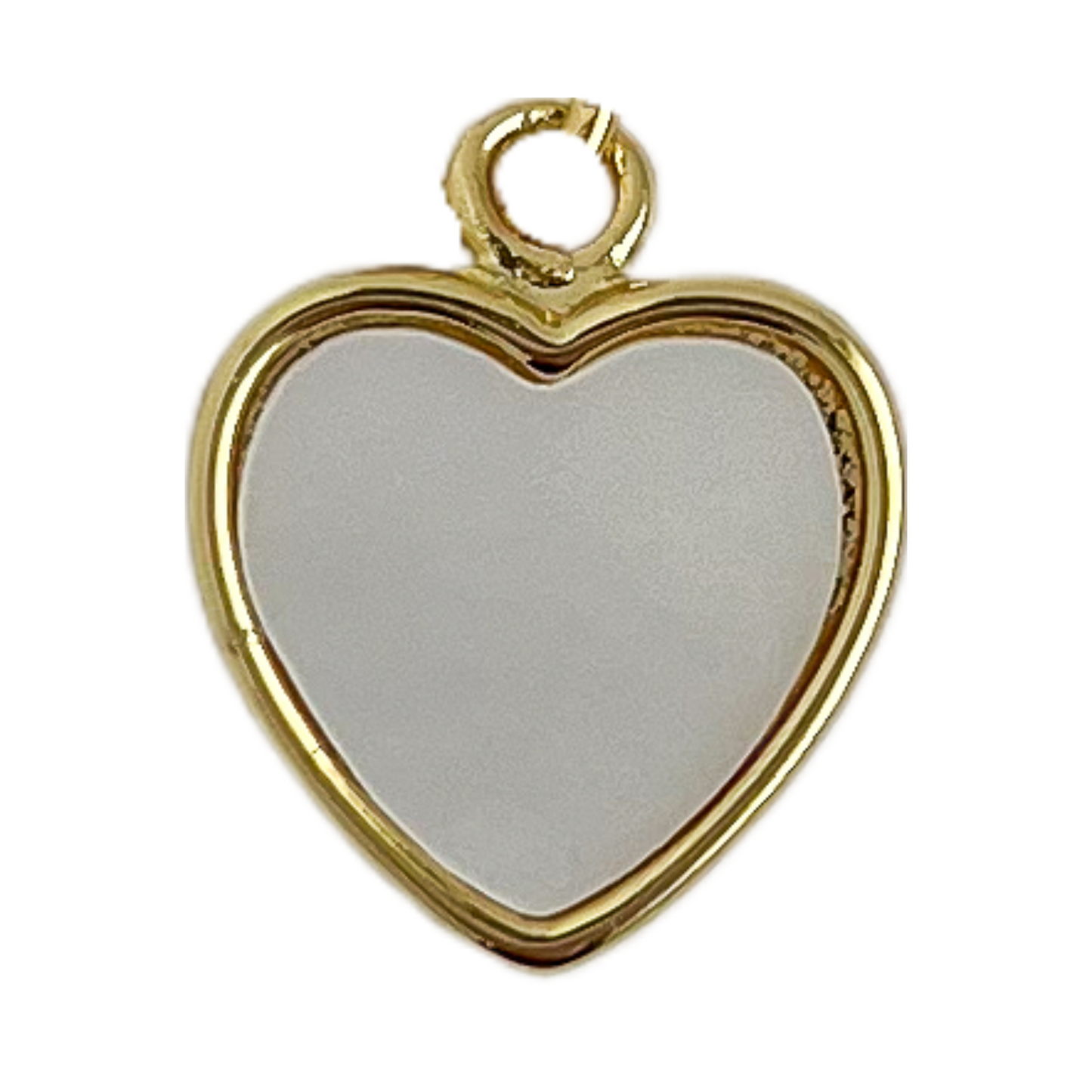 Small White Enamel Heart