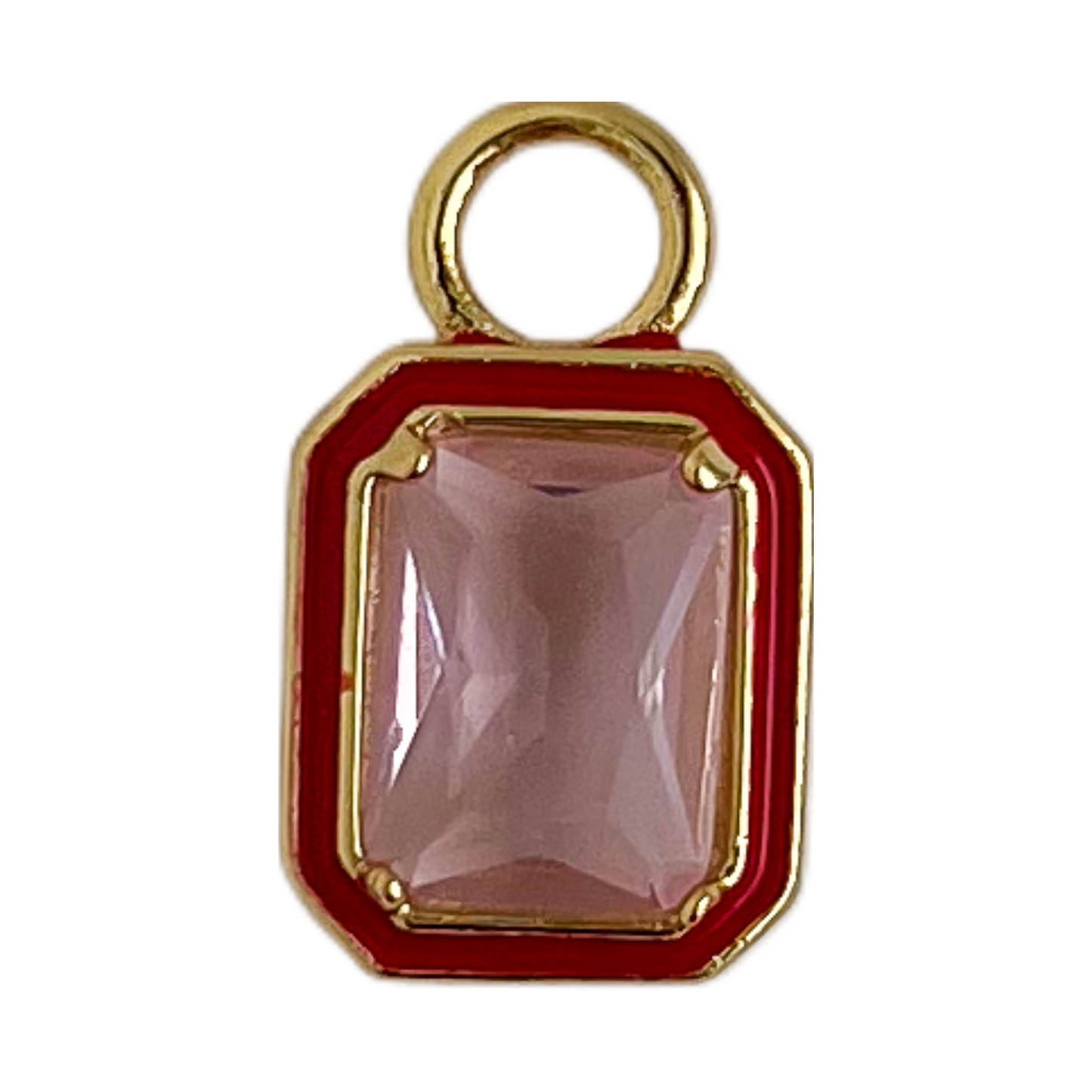 Red/Pink Glass Stone