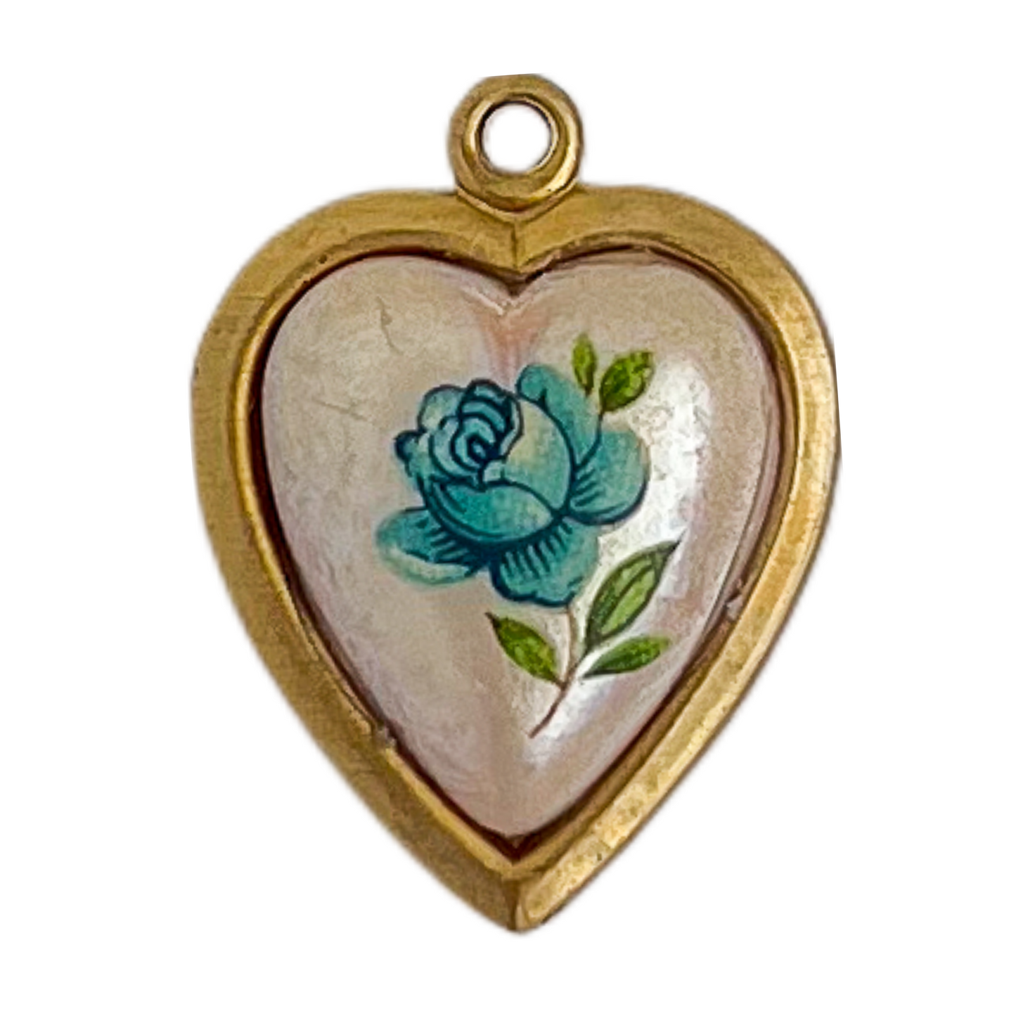Pink/Blue Rose Heart (V)