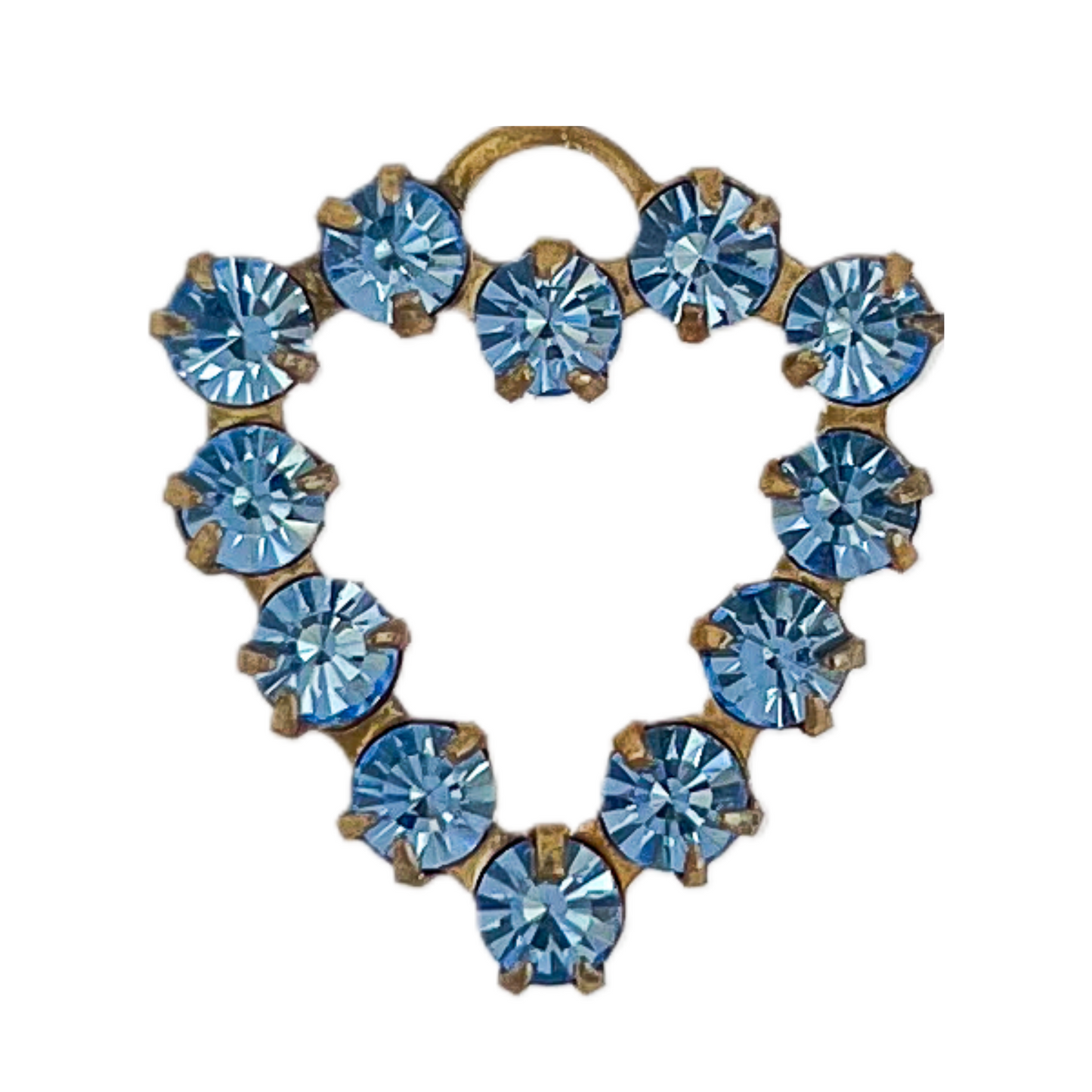Blue Swarovski Heart (V)