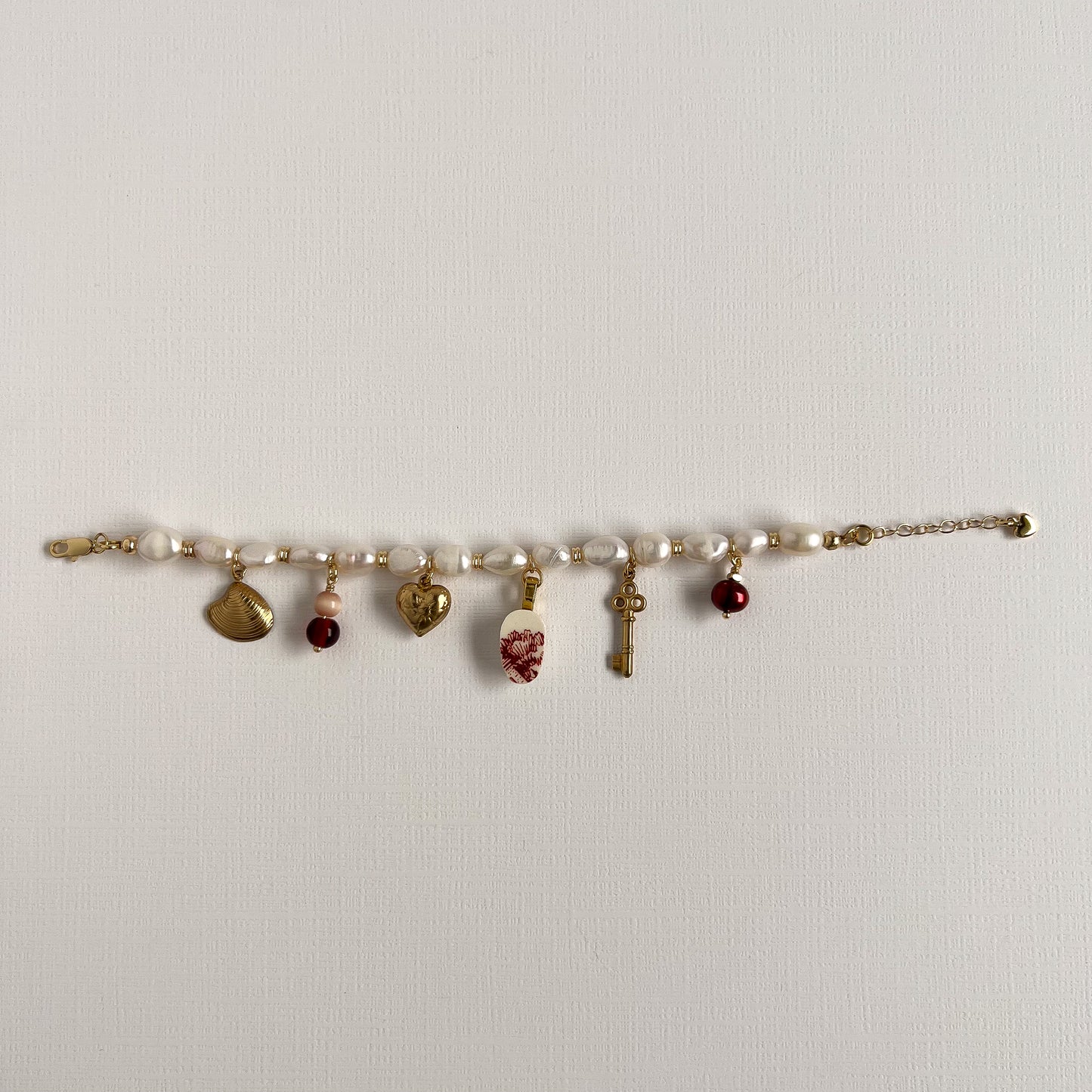 Morocco Pearl Charm Bracelet