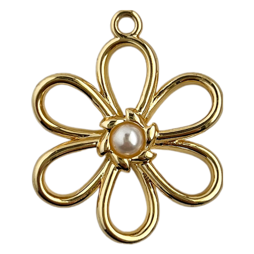 Pearly Flower Pendant