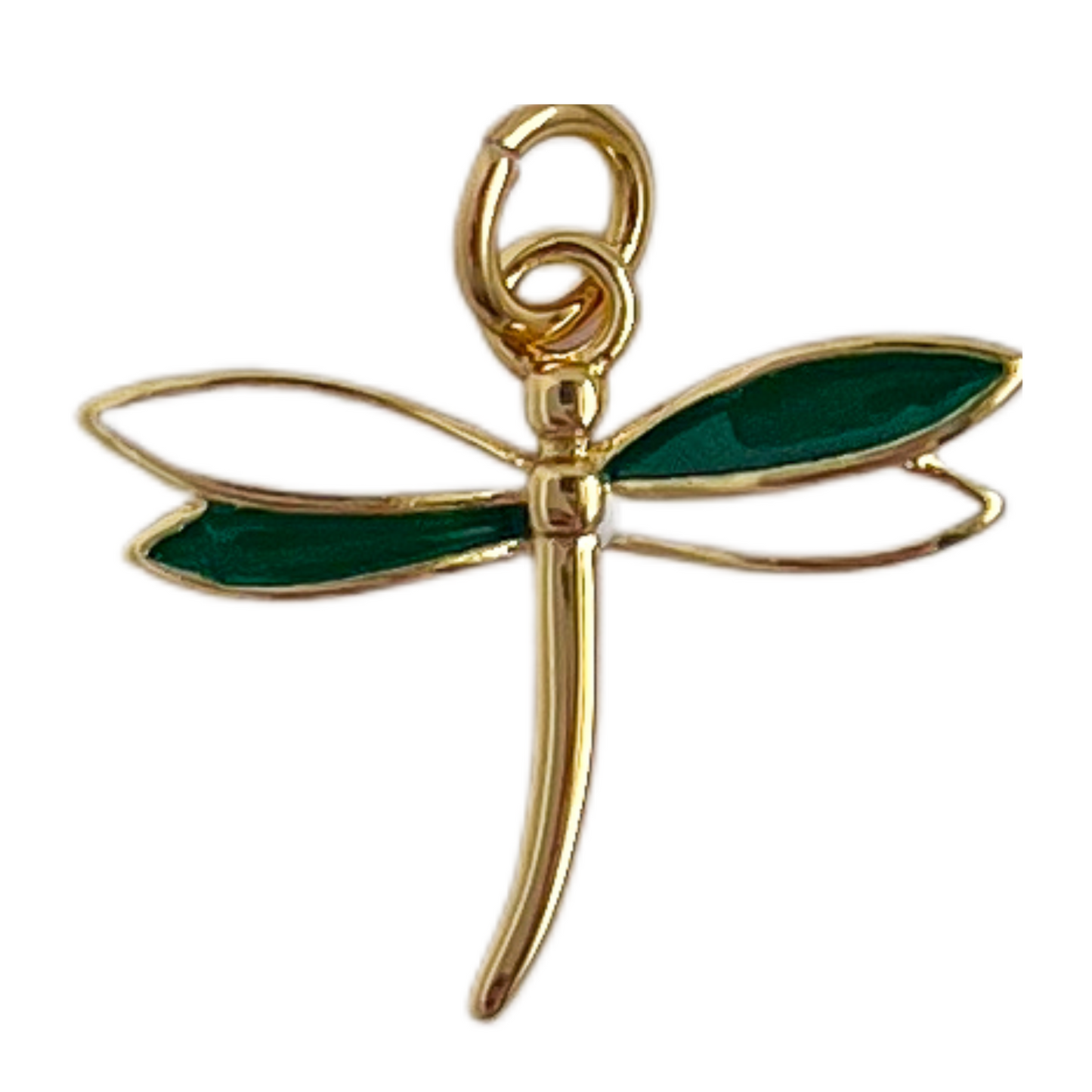 Green/White Dragonfly