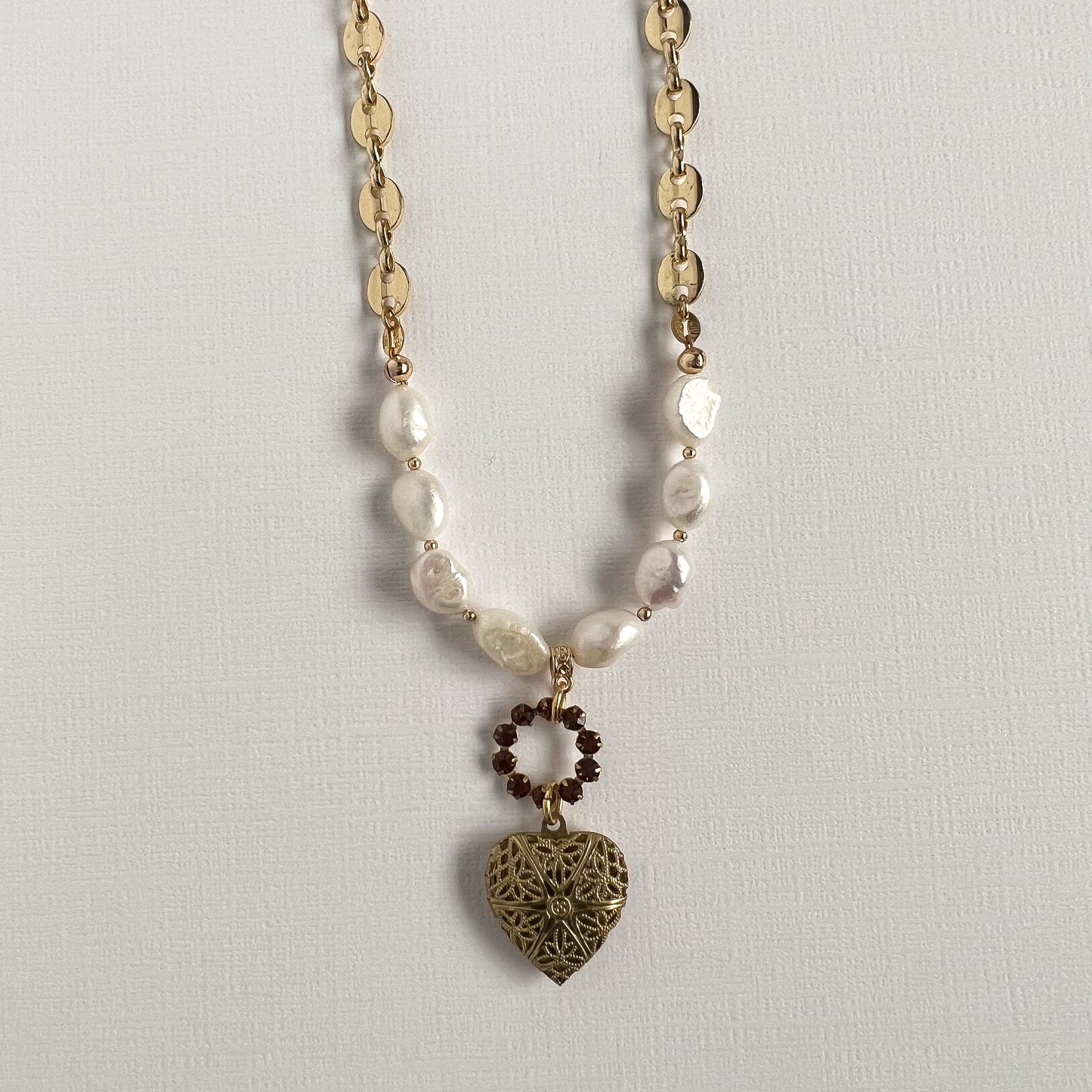 Topaz Locket Necklace