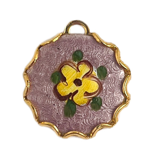 Purple Enamel Rose (V)