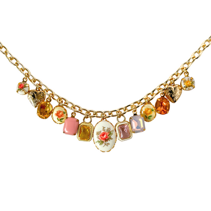 Amelia Vintage Charm Necklace