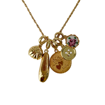 Button Clip On Charm