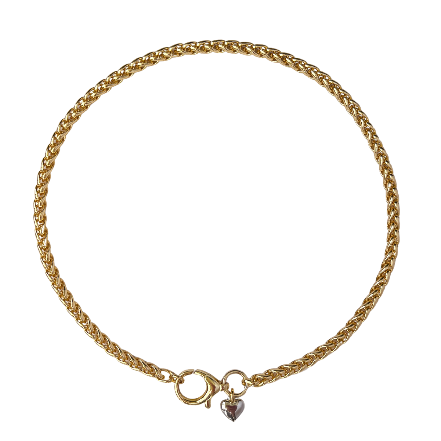 Mixed Metal Heart Necklace