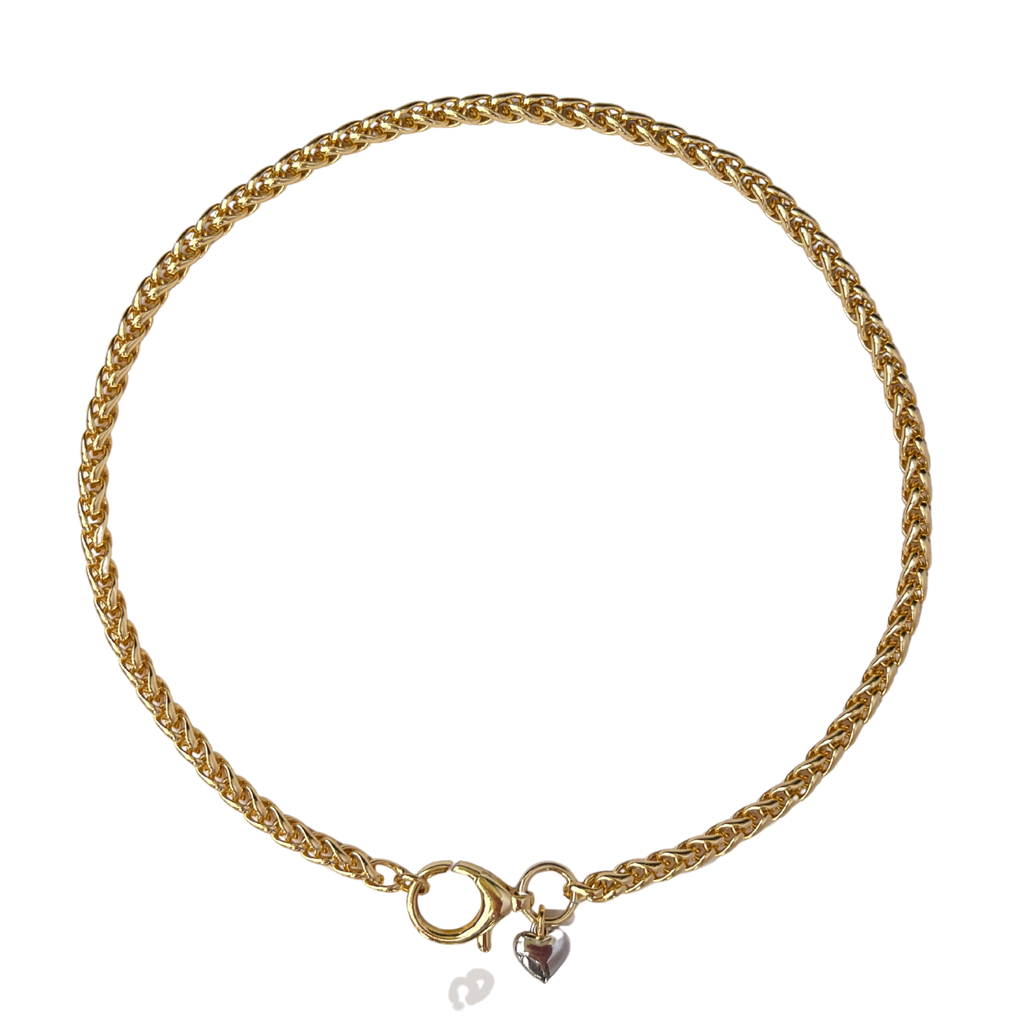 Mixed Metal Heart Necklace