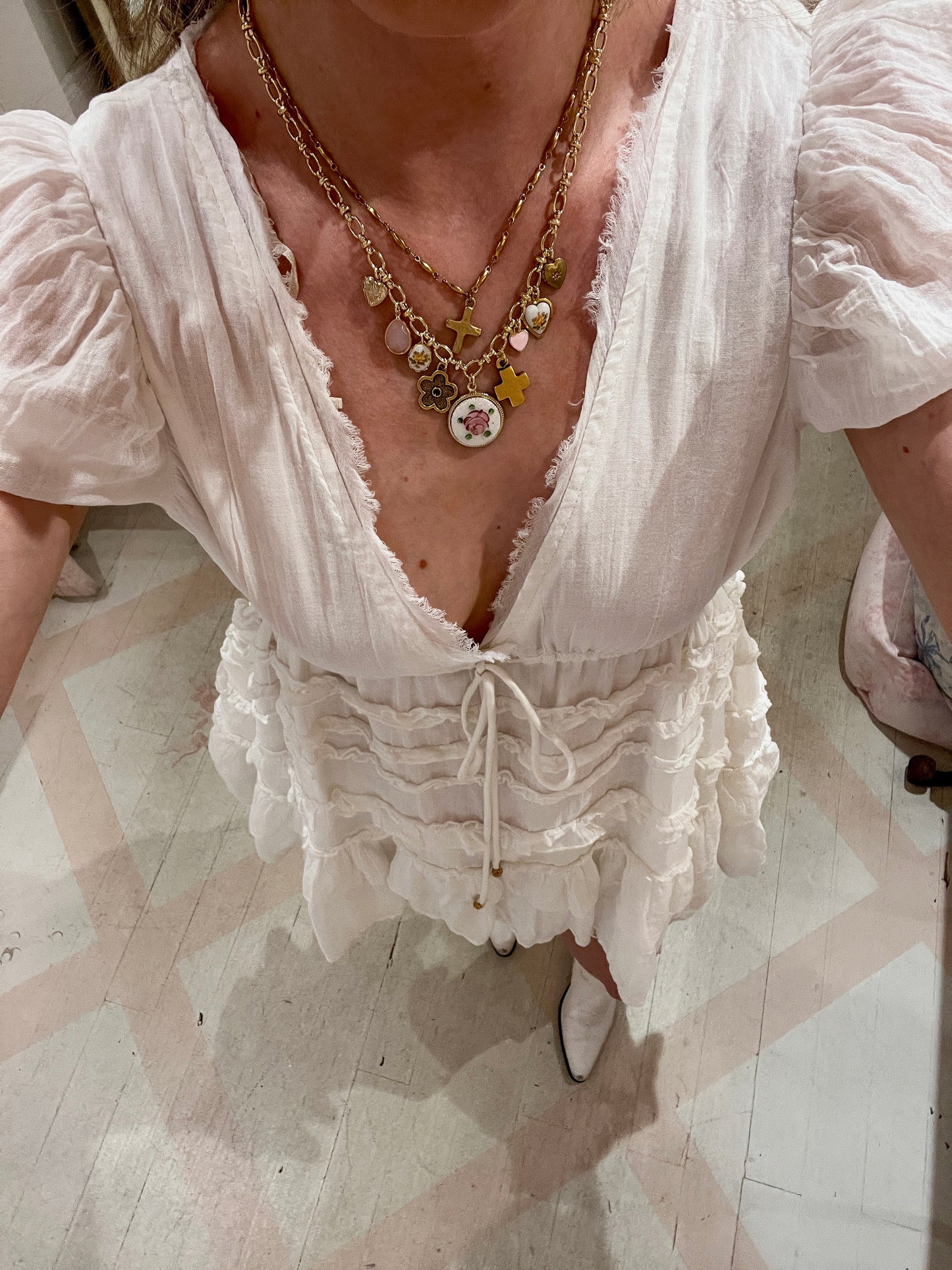 Abigail Vintage Charm Necklace