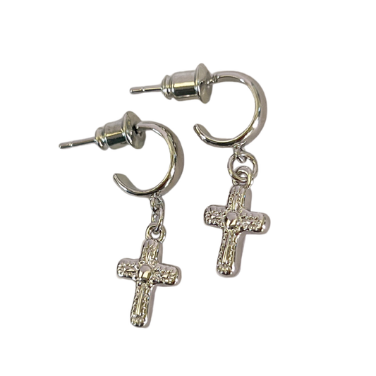 Silver Faithful Earrings