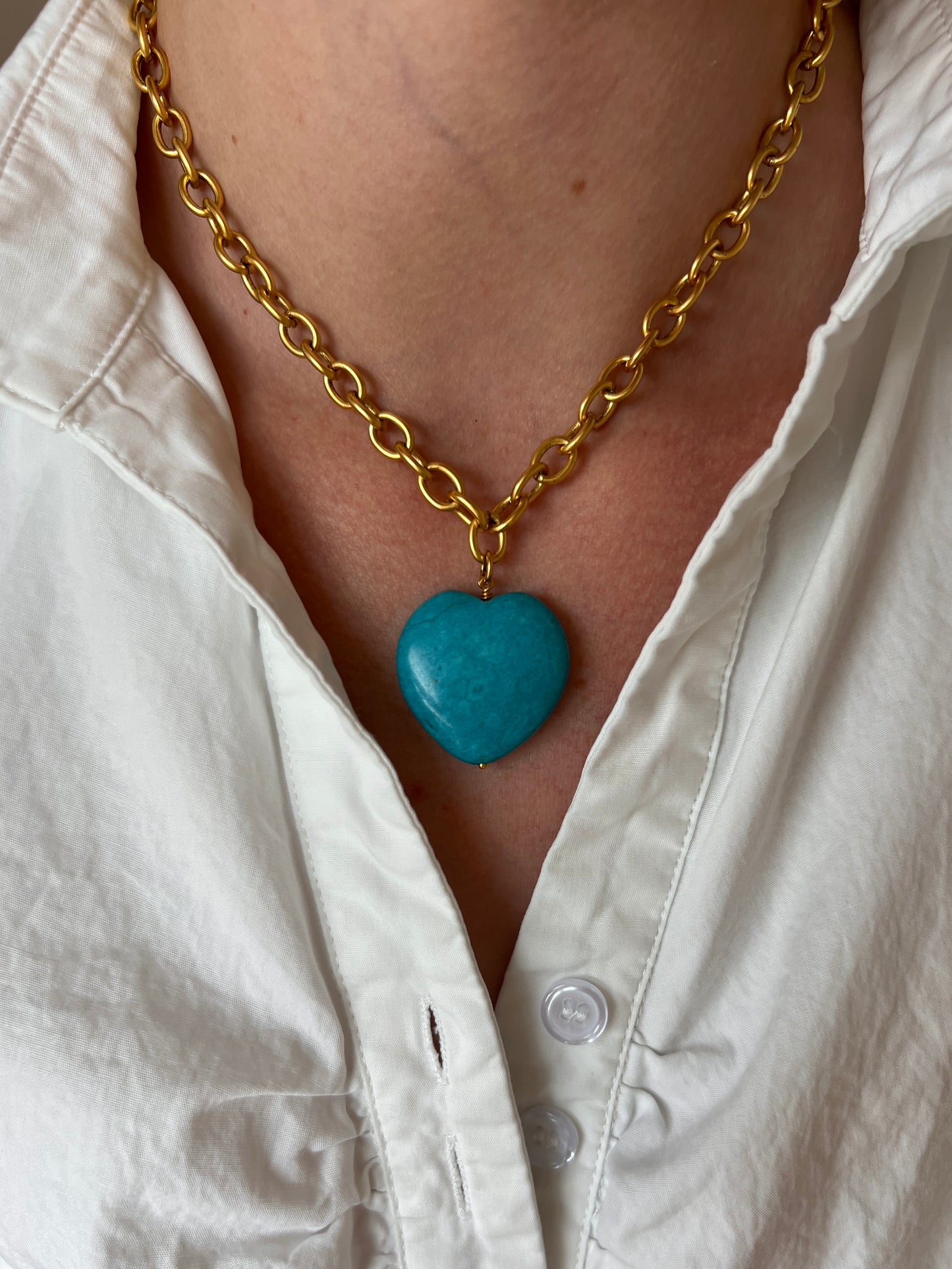 Turquoise Heart Necklace