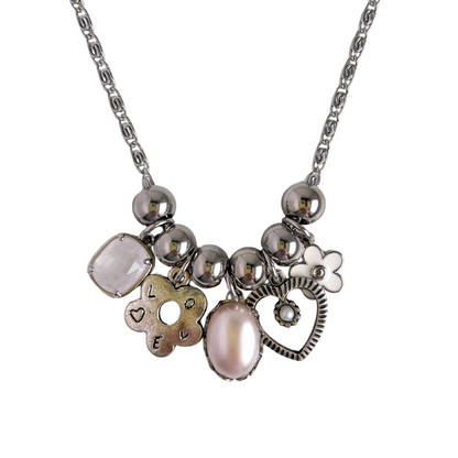 Mara Beaded Charm Necklace