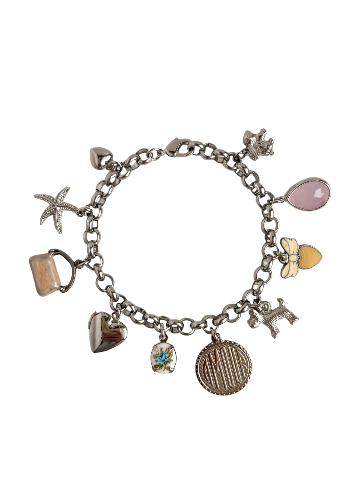 Marlow Silver Charm Bracelet