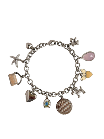 Marlow Silver Charm Bracelet