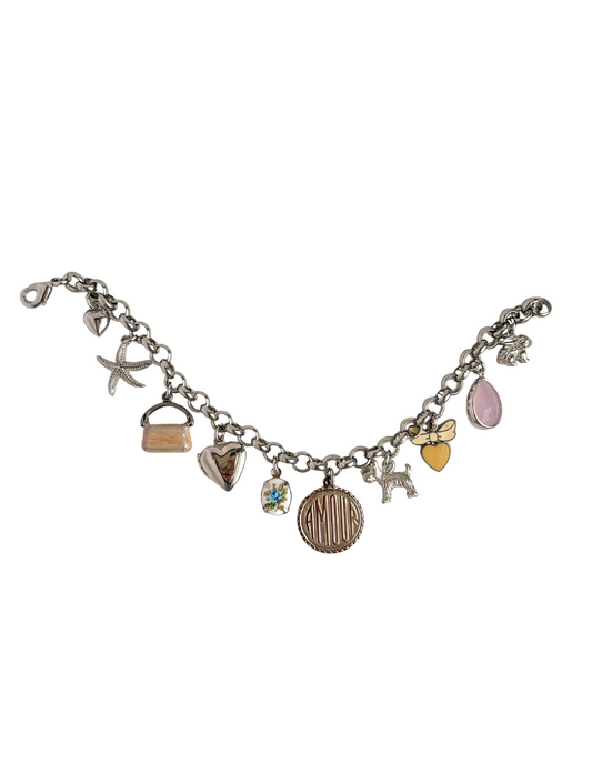 Marlow Silver Charm Bracelet