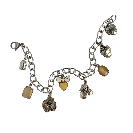 Presley Silver Charm Bracelet