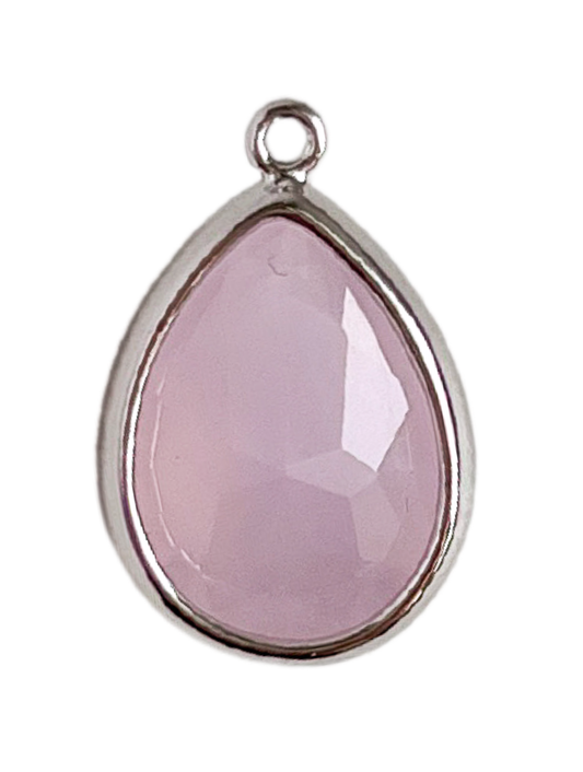 Pink Glass Stone S
