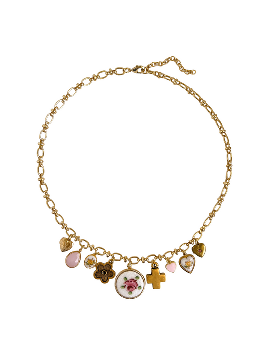 Abigail Vintage Charm Necklace