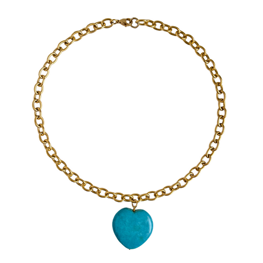 Turquoise Heart Necklace