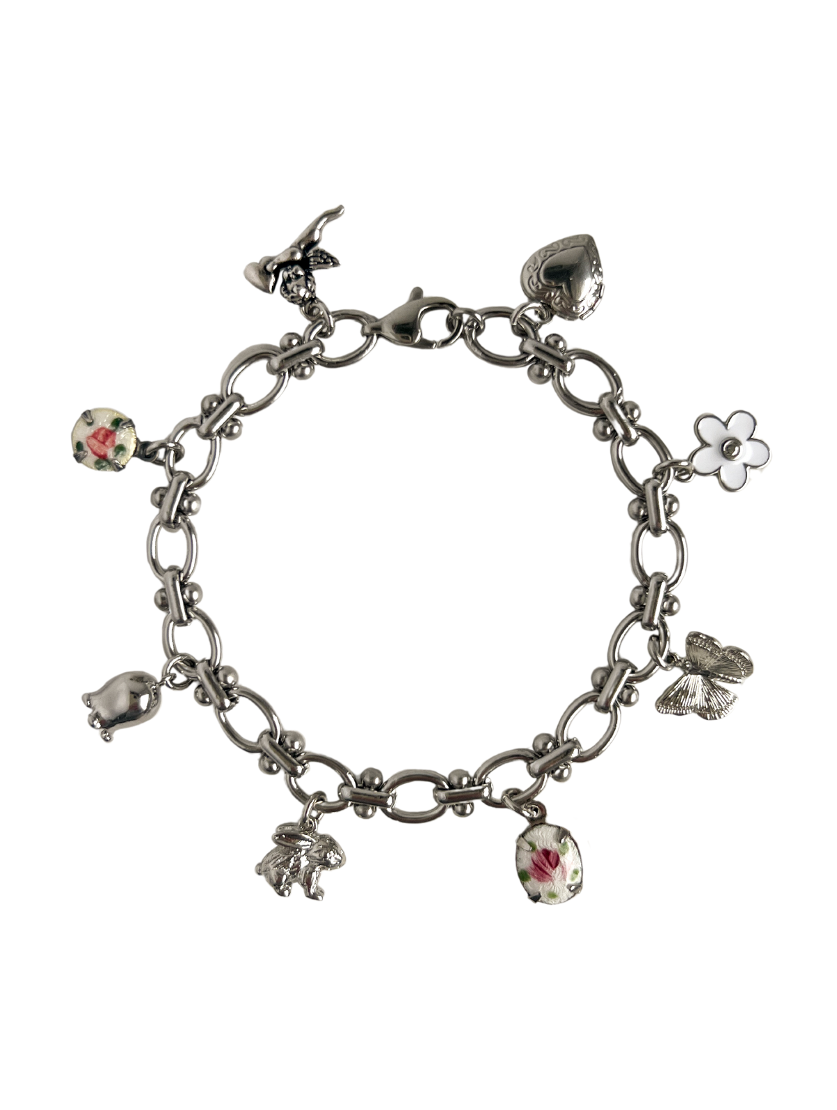 Mila Silver Charm Bracelet