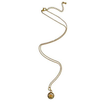Yellow Rose Necklace