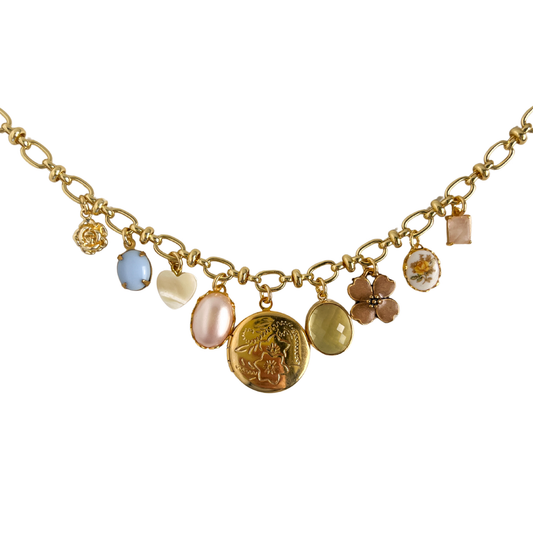 Luisa Vintage Charm Necklace