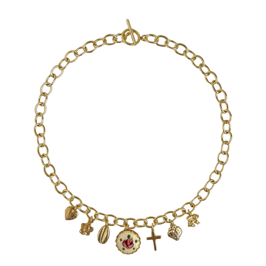 Daisy Vintage Charm Necklace