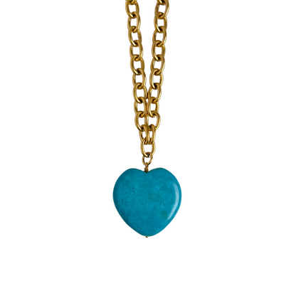 Turquoise Heart Necklace