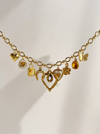 Aubree Vintage Charm Necklace