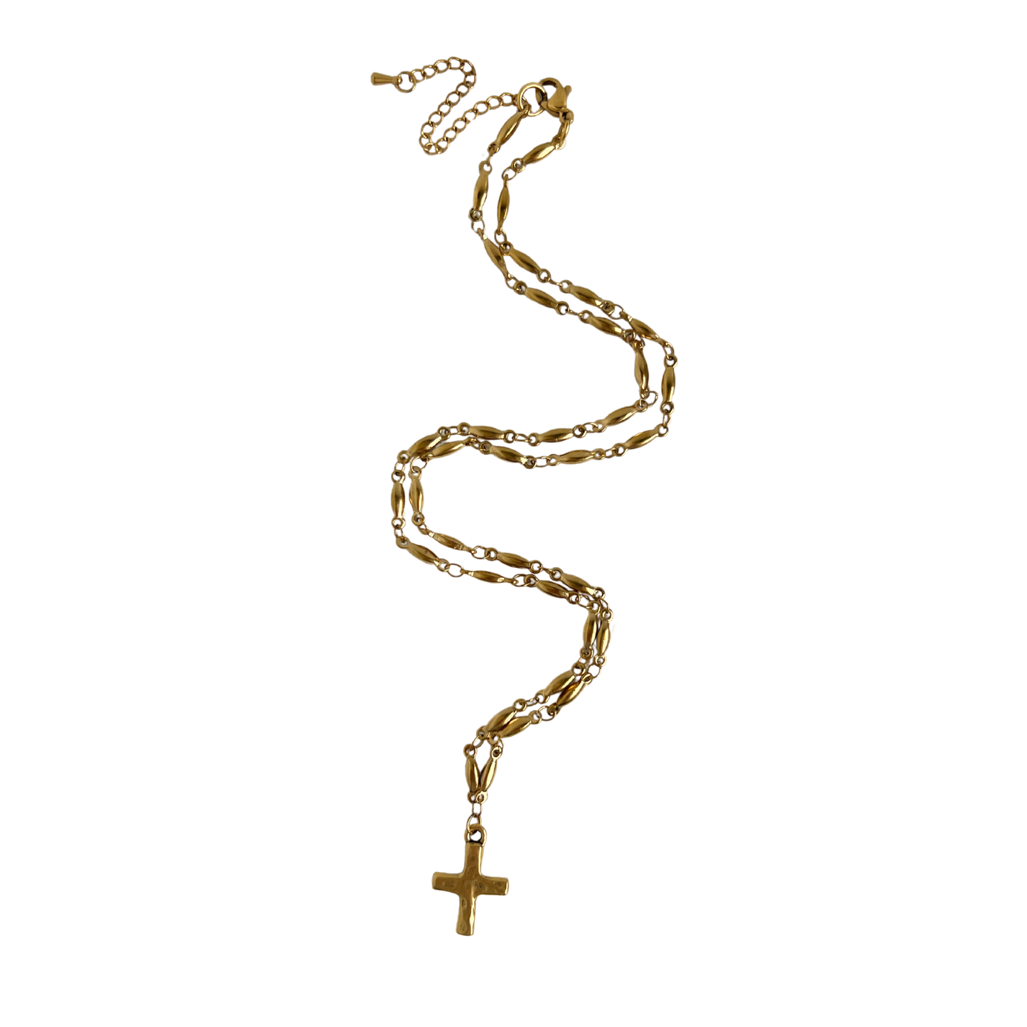 Antiqued Cross Necklace