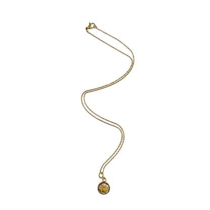 Yellow Rose Necklace