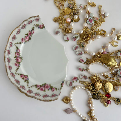 Colette Broken China Charm Necklace