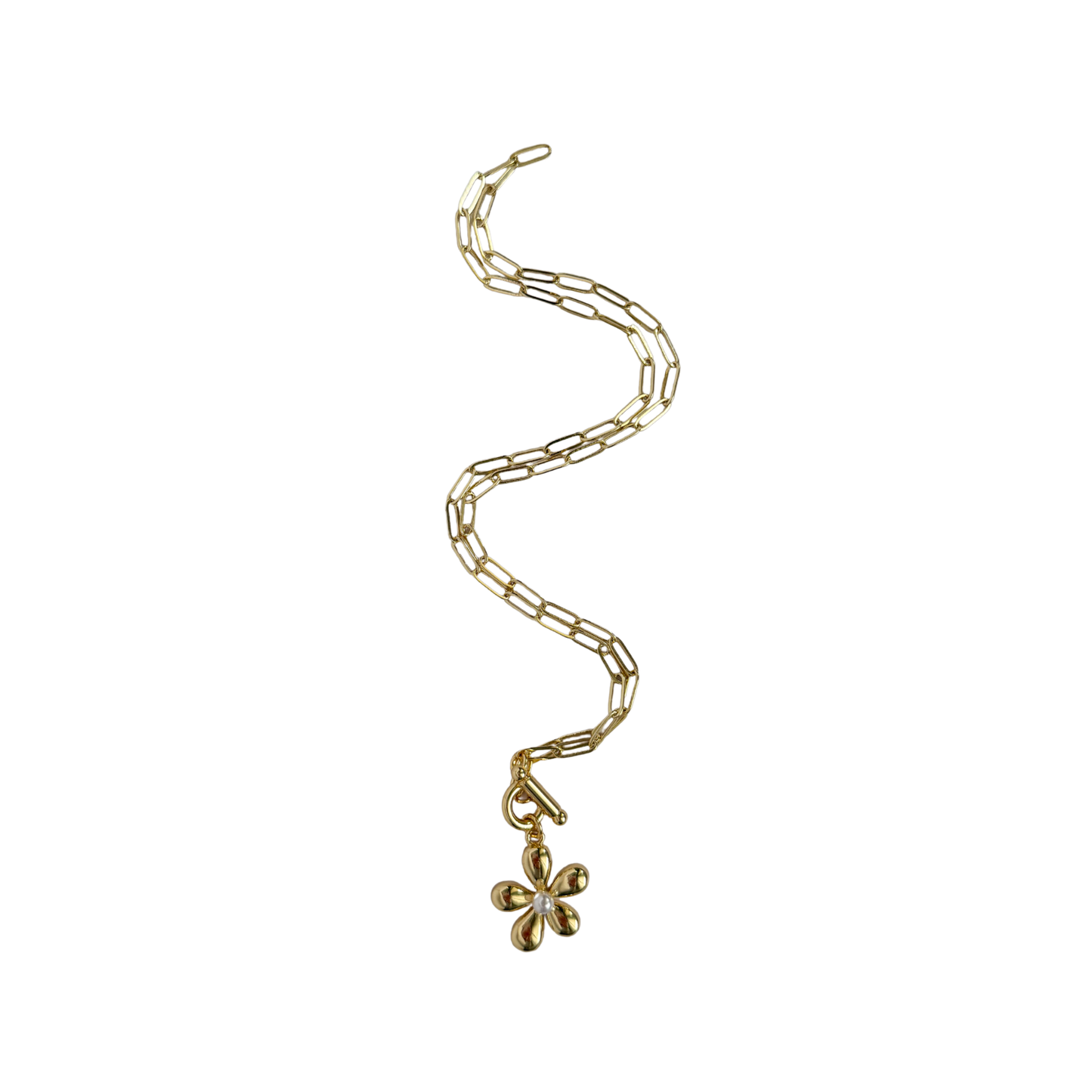 Pearly Flower Necklace