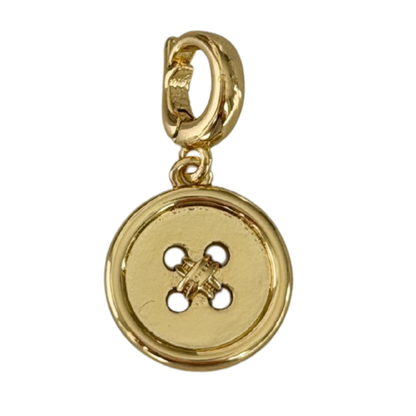 Button Clip On Charm