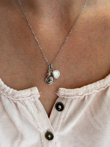 Silver Swan Necklace