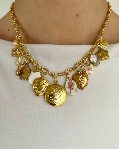 Colette Broken China Charm Necklace