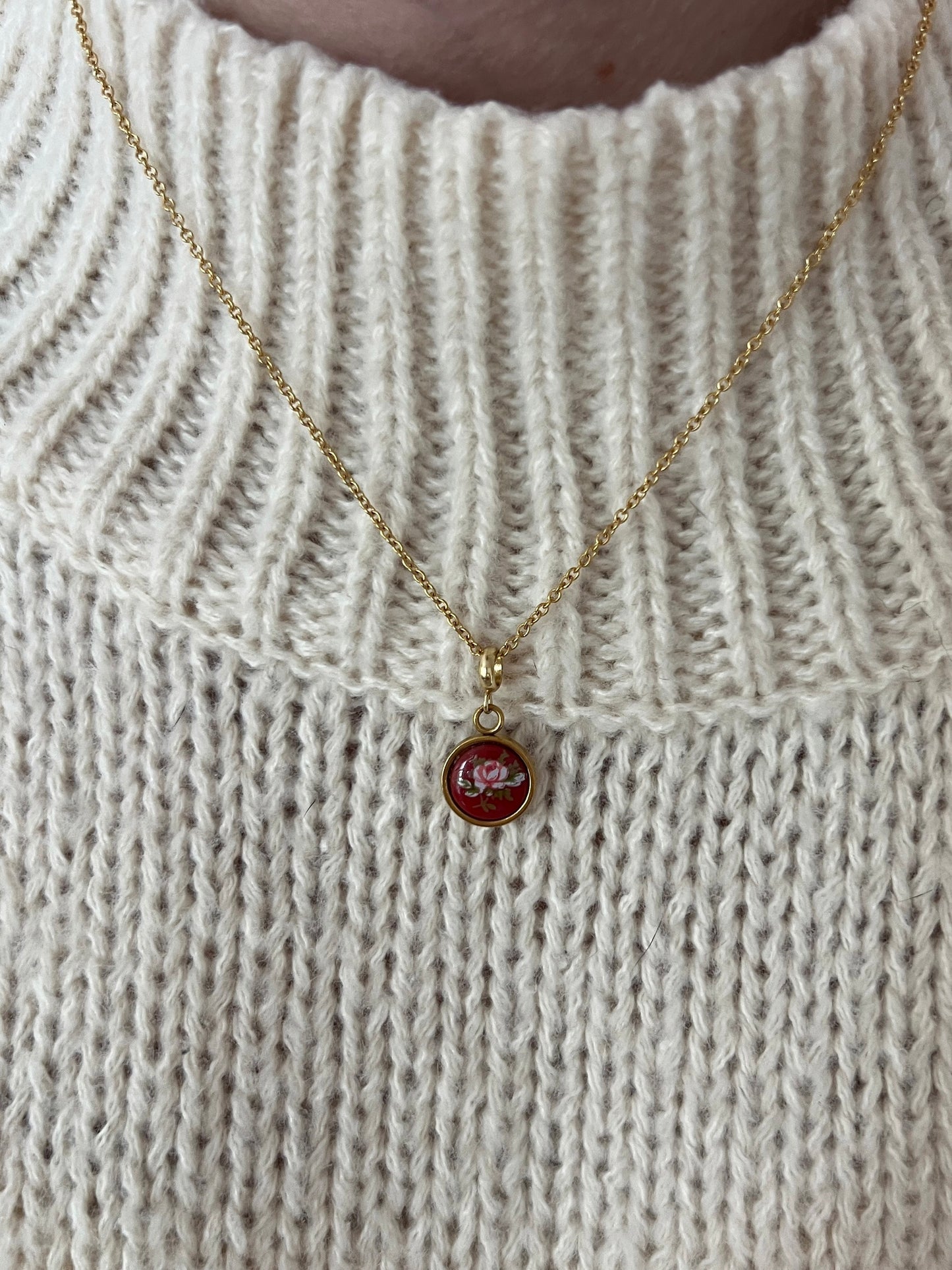 Ruby Rose Necklace