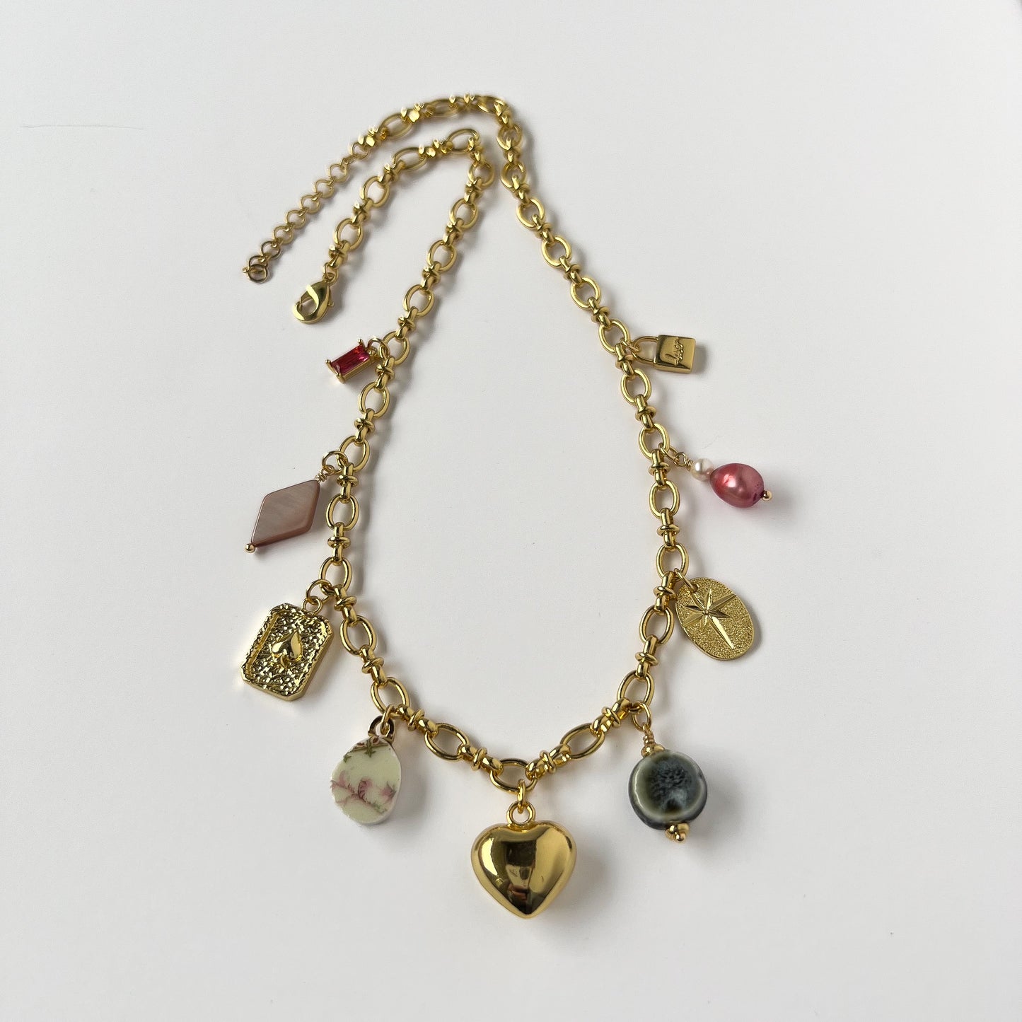 Josie China Charm Necklace