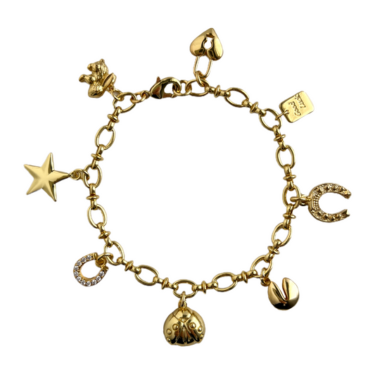 Gold Lucky Charm Bracelet